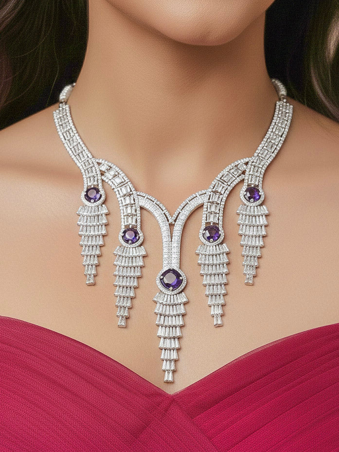 Belgravia Purple Necklace Set