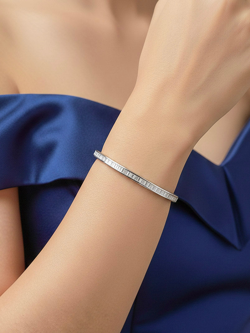Shivelle Silver Openable Bracelet (Size 2.4 & 2.6 )
