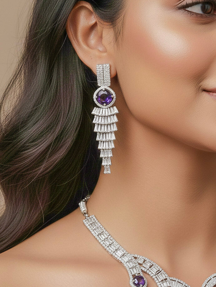 Belgravia Purple Necklace Set