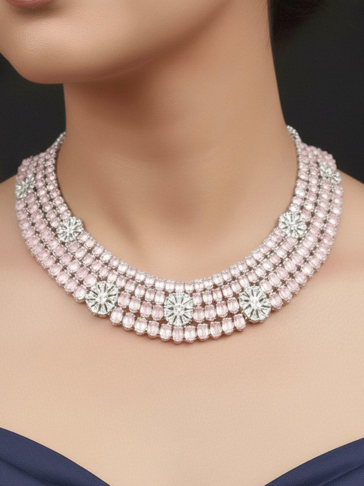 Lilivere Mint Pink  Necklace Set