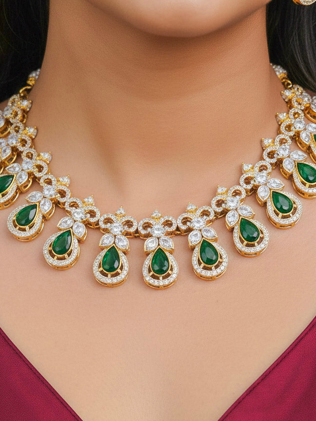 Green Dilina Necklace Set