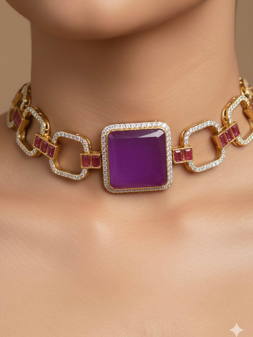 Rigel Purple Necklace Sets
