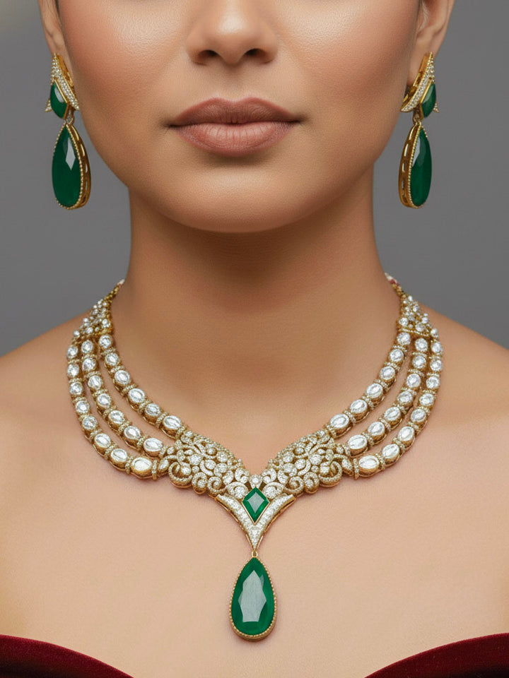 Danube Green Necklace Set