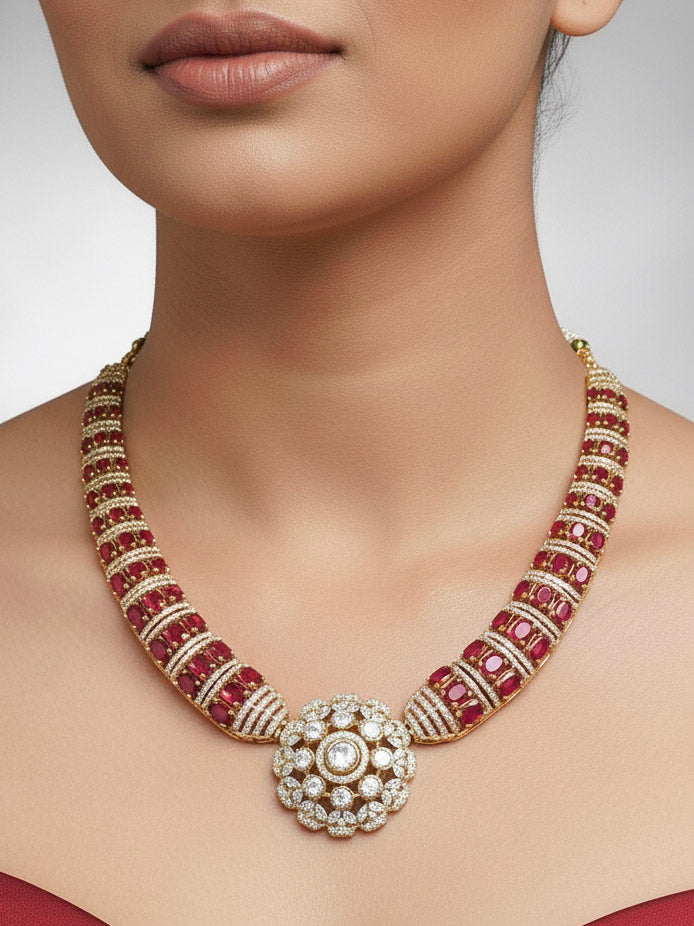 Amelisse Red Necklace Sets