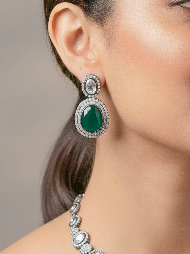 Dark Green Elizabeth Necklace Set