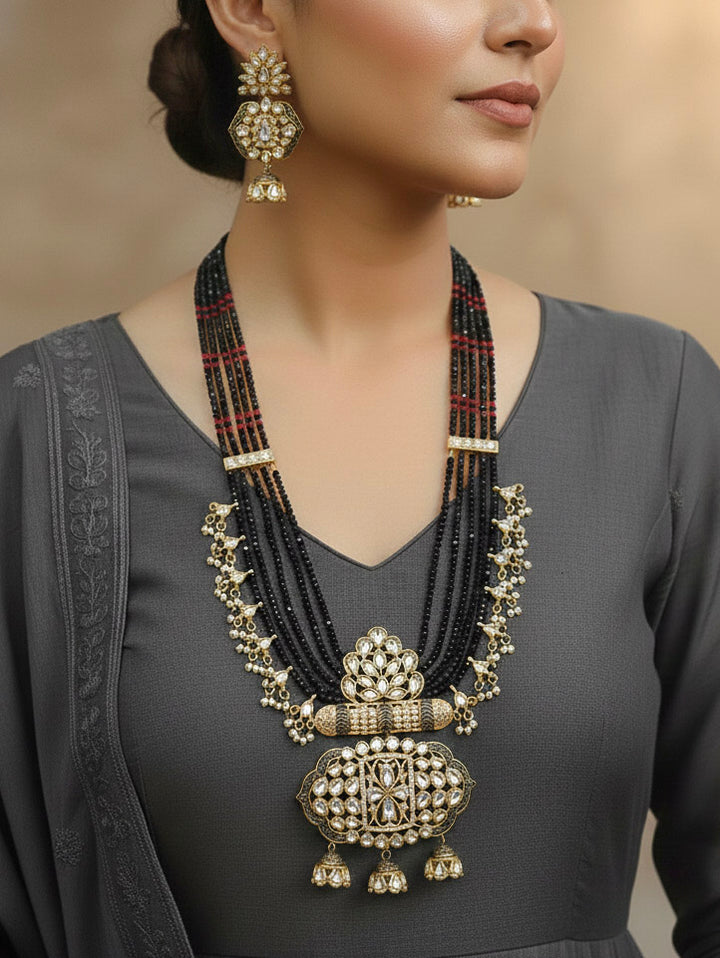 Black Shazia Necklace Set