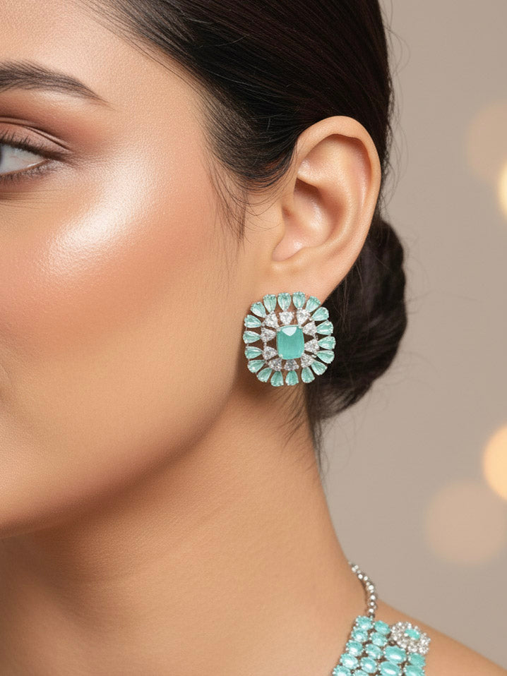 Lilivere Mint Green  Necklace Set