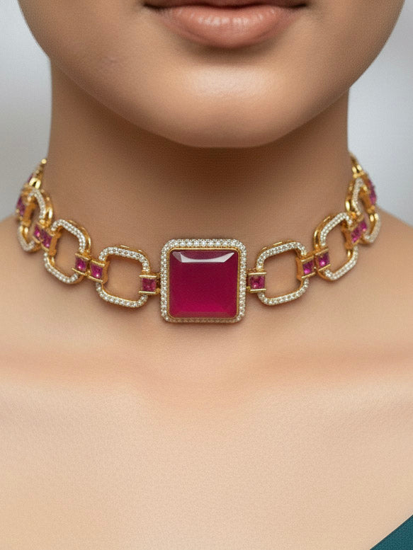 Rigel Rani Pink   Necklace Sets