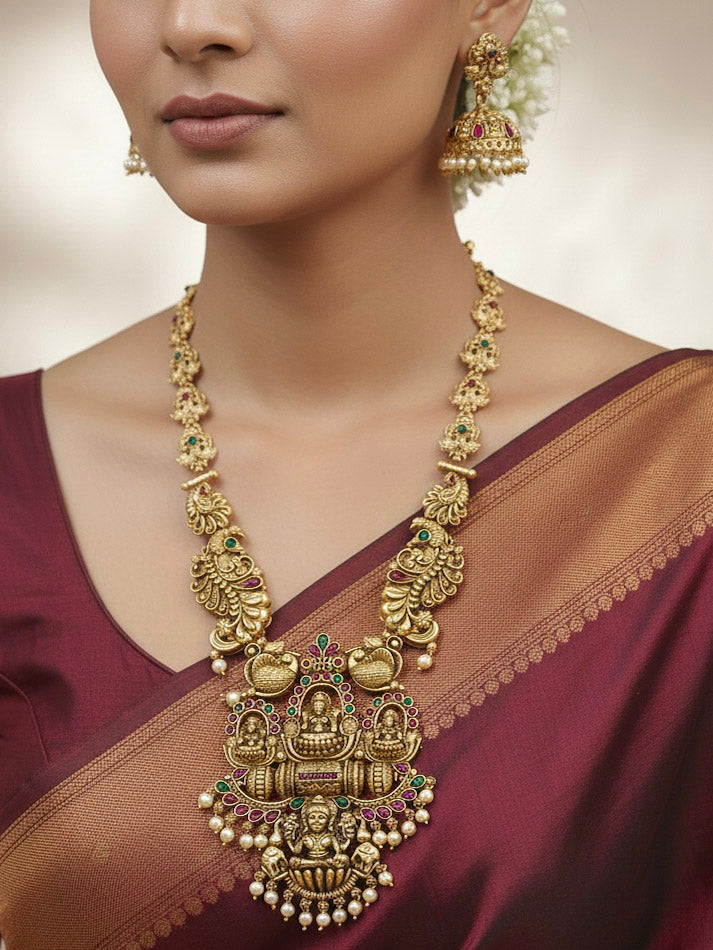 Kamakshi Temple Necklace Set