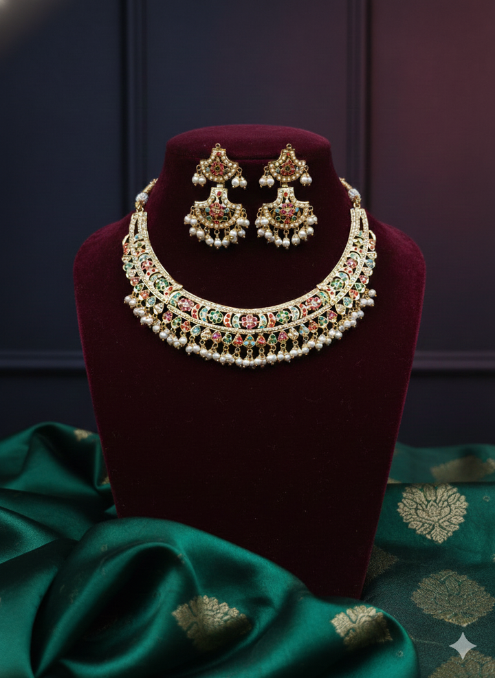 Firoza Jadau Necklace Set