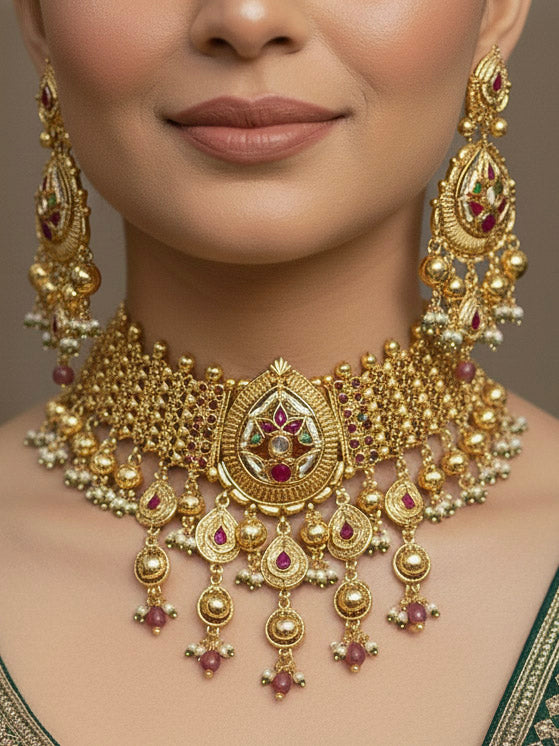 Zoharika Choker Necklace Set