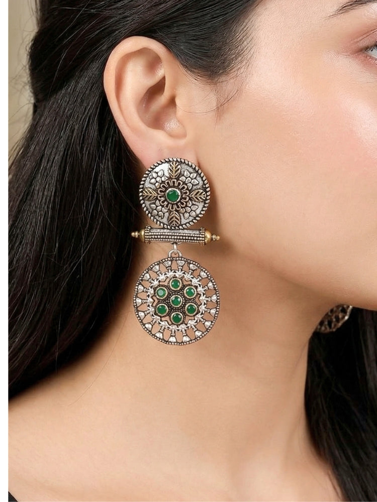 Green Sheetal Earrings