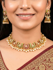 Gulzaar Navratan Jadau Necklace Set