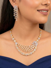 Kolam Zirconia Necklace Set