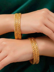Kynora Gold Bangles - Set of 4 (Size 2.6)