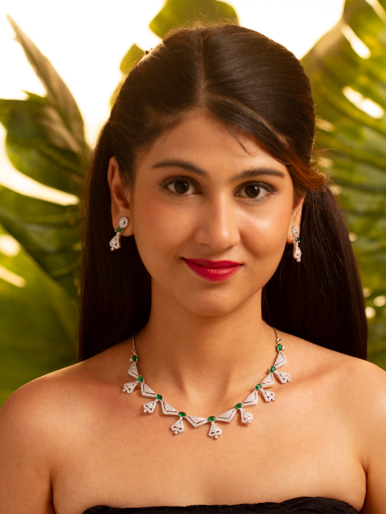 Arabella Green Necklace Set