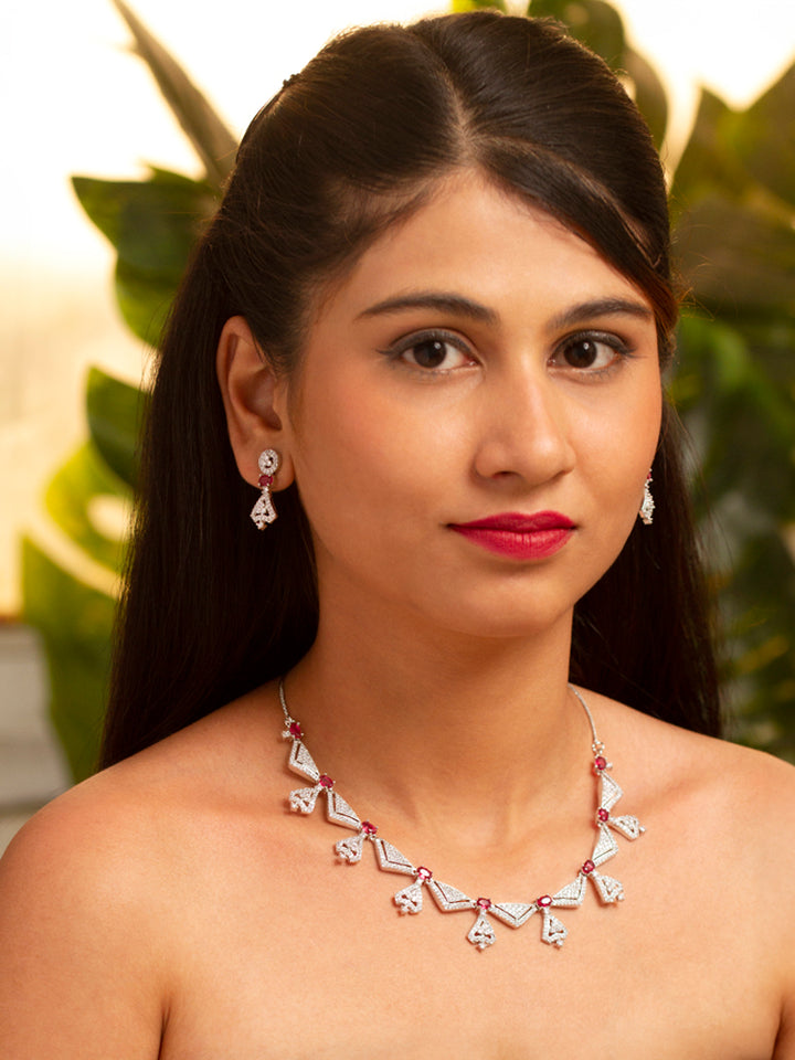 Arabella Red Necklace Set