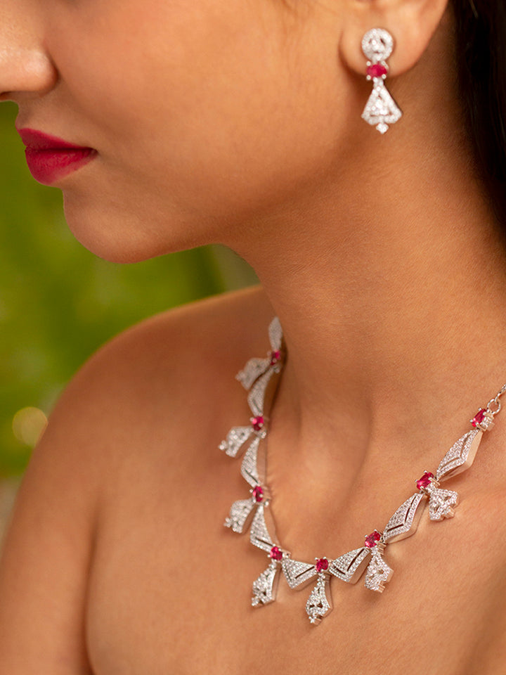 Arabella Red Necklace Set