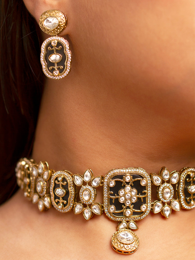 Saanvika Blue Necklace Set