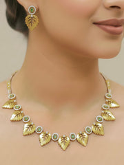Maple Gold Green Necklace Set