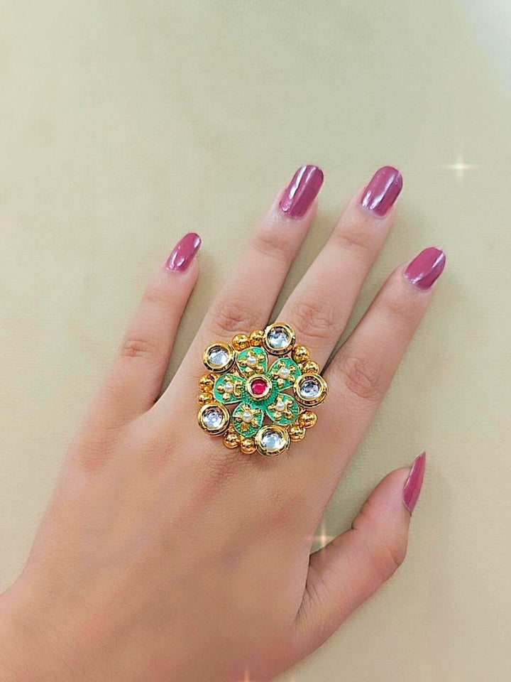 Meenu Green Ring