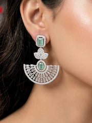Mint Green Nora Zirconia Earrings