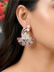 Multi-color Hansini Zirconia Earrings