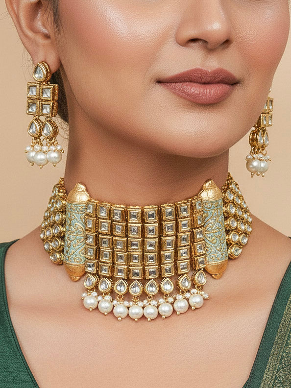 Navneet Kundan Necklace Set