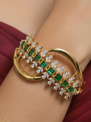 Nemisha Zirconia Green Bracelet (Size 2.4 & 2.6)