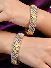 Nishika Silver Bangles - Set of 2 (Size 2.6)