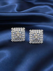 Nyra Zirconia White Earrings