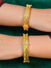Ruhaniya Gold Bangles - Set of 2 (Multiple Sizes)