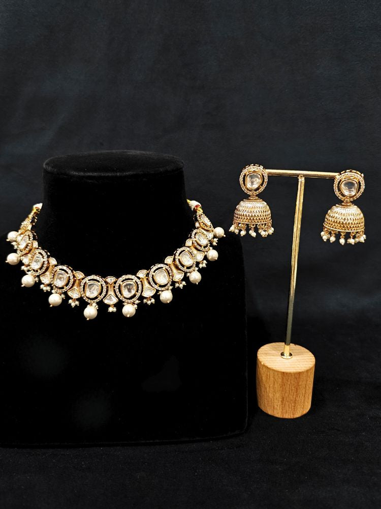 Shuki Polki White Necklace Set