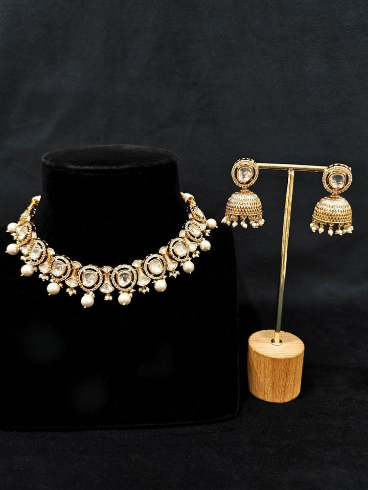 Shuki Polki White Necklace Set