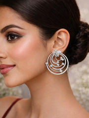 Silver Maria Zirconia Earrings