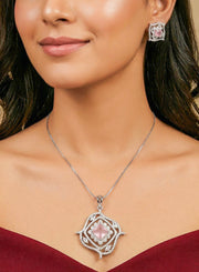 Stella Mint Pink Pendant Set