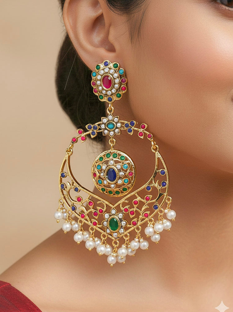 Suvarna Jadau Earrings