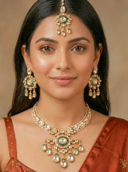 The Majestic Polki Necklace Set
