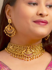 Yagnika Temple Choker Necklace Set