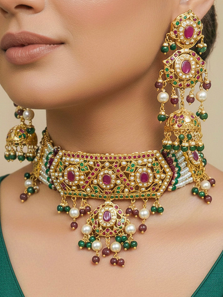 Zohra Jadau Necklace Set