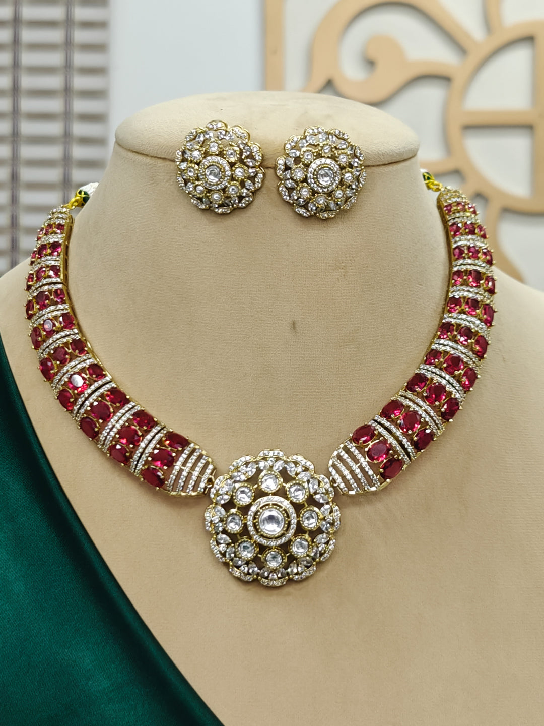 Amelisse Red Necklace Sets