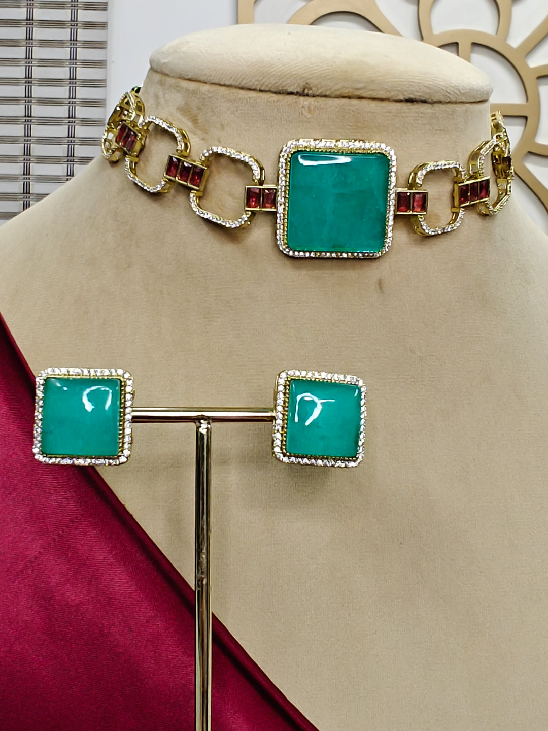 Rigel Sea Green  Necklace Sets