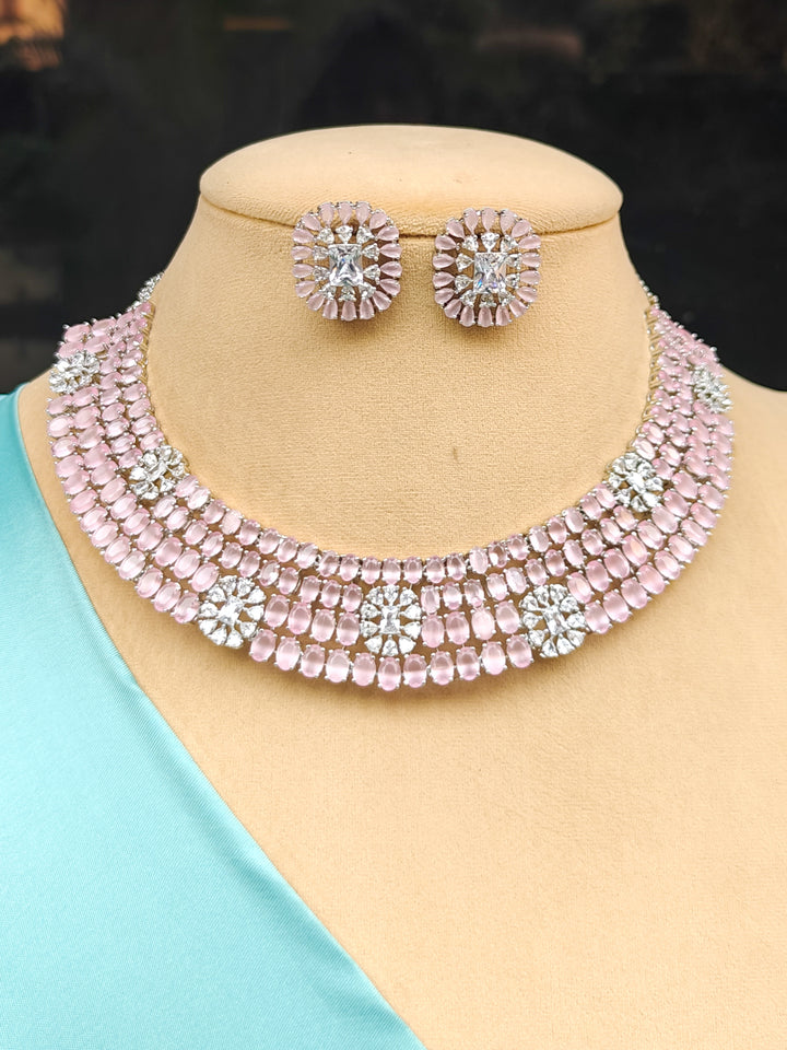 Lilivere Mint Pink  Necklace Set