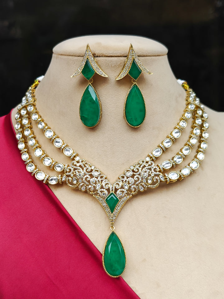Danube Green Necklace Set